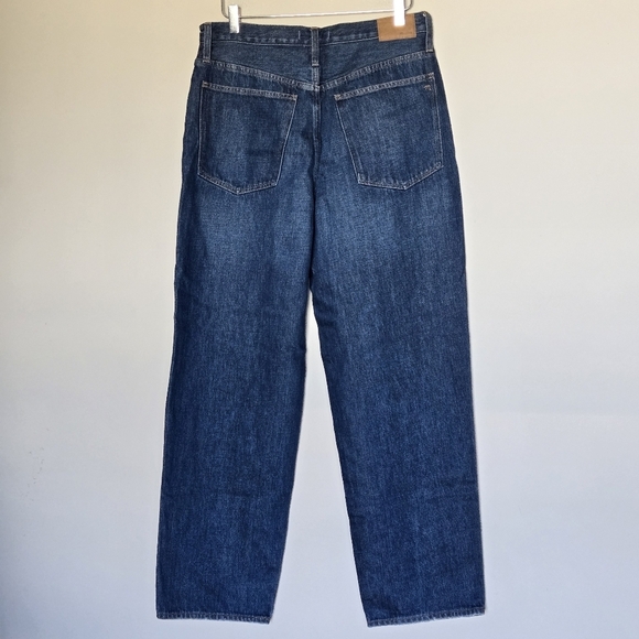 NWOT Madewell Baggy Straight Balloon Jeans in Dark Worn Indigo Wash Size 30 - Picture 5 of 12